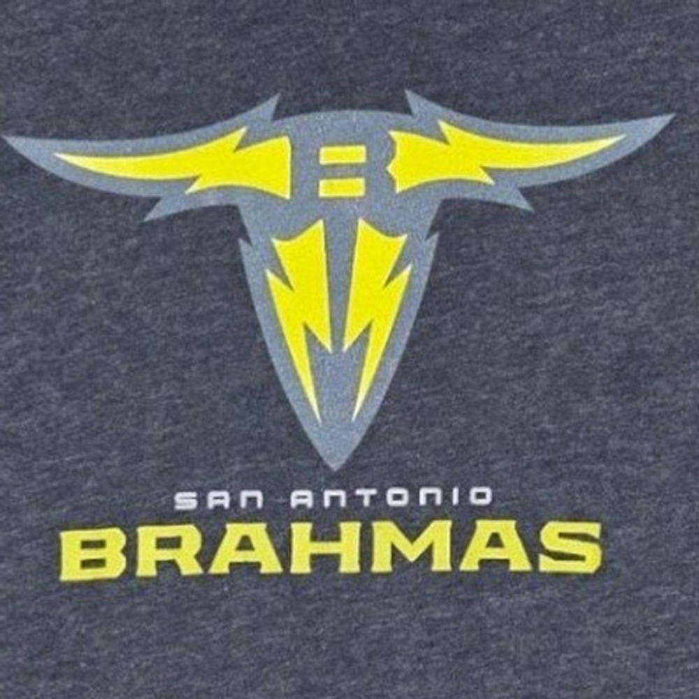 XFL T-Shirt Womens Large Grey San Antonio Brahmas Graphic Short Sleeve Tee